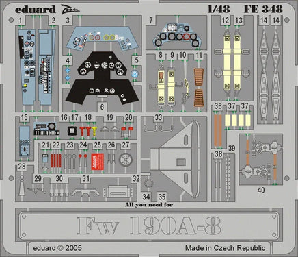 1/48 Eduard Fw 190A-8 for TAMIYA 61095 FE348