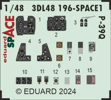 1/48 Eduard P-39Q Space for ARMA HOBBY3DL48196
