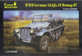 1/72 Pegasus WWII German Sd.kfz.10 Demag-D7 & 3 Crewmen C7204