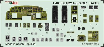 1/48 Eduard B-24D SPACE for HOBBY BOSS kit 3DL48214