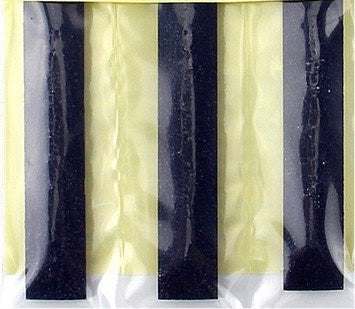 Black and white striped pattern on a curtain