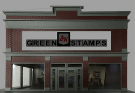 O/HO Miller Engineering Small S&H Green Stamps Sign 44-2052 - MPM Hobbies