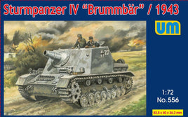 1/72 Uni Model Sturmpanzer IV Brummbar 1943 Plastic Model Kit 556