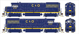 HO Bowser GE U25B C&O Solid Blue PH IIa Merger Re-Numbering Cab #8107 - 25128