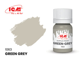 ICM Acrylic Paint Green-Grey (12ml) 1063