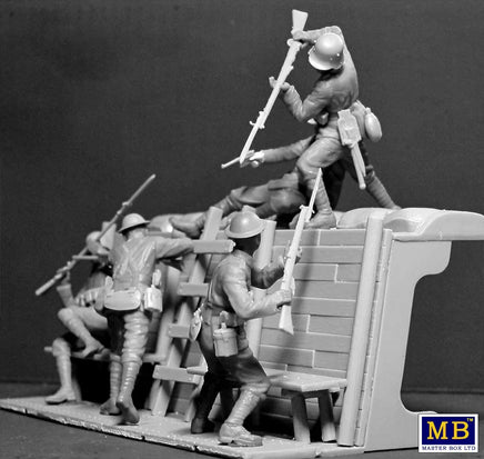 1/35 Master Box Hand-to-Hand Fight German & British Infantrymen WWI Era 35116