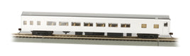 HO Bachmann Unlettered Aluminum Smooth-Side Coach with Lighted Interior 14208 - MPM Hobbies