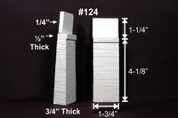 HO Monroe Bridge Abutment Board - Formed Concrete 2/pkg #124