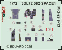 1/72 Eduard MiG-29 9-13 SPACE SPACE for GREAT WALL HOBBY kit 3DL72062