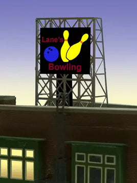 N/Z Miller Engineering Bowling Rooftop Sign 338955 - MPM Hobbies
