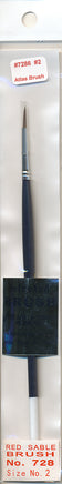 Atlas Brush #2 Fine Red Sable Brush 7286