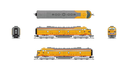 N Broadway Ltd EMD E9A UP 961 Yellow & Gray No-Sound/DCC-Ready 8854