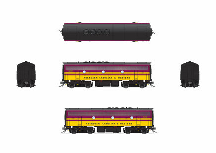 HO Broadway Ltd EMD F7B ACWR 276 Magenta & Yellow Paragon4 Sound/DC/DCC 9681