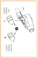 1/72 Clear Prop Gloster E28/39 Pioneer Vacuum Formed Canopy for CP Kits CP72001/CP72007 A72023