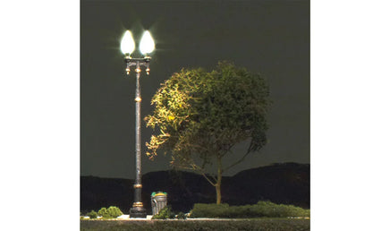 HO Woodland Double Lamp Post Street Lights 5632 - MPM Hobbies