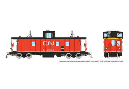 HO Rapido CN H-S Caboose: CN - International Service: #79286 166017
