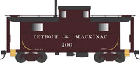 HO Bowser N5 Caboose Detroit & Mackinac Maroon Road #206 - 43353 - MPM Hobbies