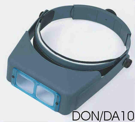 Gray magnifying glass with a white filter on a light gray background