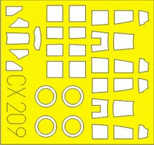 1/72 Eduard Paint Mask for FINE MOLDS/MODEL GRAPHIX A6M2 Zero CX209