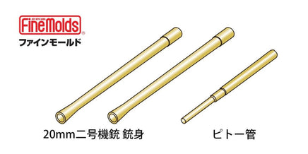 1/48 Fine Molds 20mm Cannon Barrels and Pitot Tube for ZERO Fighter AC93
