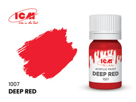 ICM Acrylic Paint Deep Red (12 ml) 1007