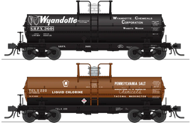 HO Broadway Ltd 6,000 Gallon Tank Cars Variety Set C (2-Pack) 6472