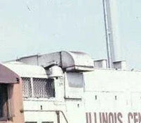 Building with a large air conditioning unit on top, labeled 'Illinois Central'.