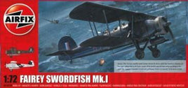 1/72 Airfix Fairey Swordfish Mk 1 Royal Navy Torpedo Bomber BiPlane A04053B