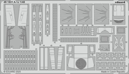 1/48 Eduard A-1J Photo Etch 491531