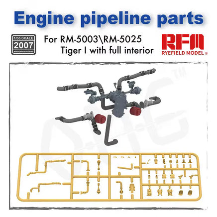 1/35 Ryefield Models Engine Pipeline Parts 2007