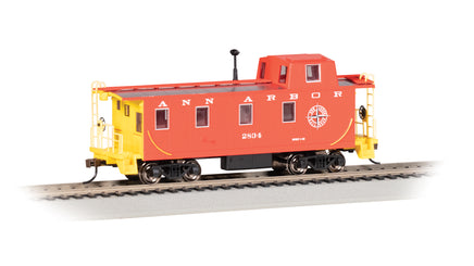 HO Bachmann Streamlined Caboose with Offset Cupola - Ann Arbor #2834 - 14009