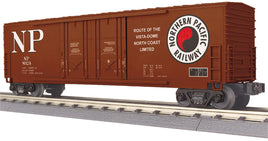 O MTH Northern Pacific 50’ Double Door Plugged Boxcar 30-71094