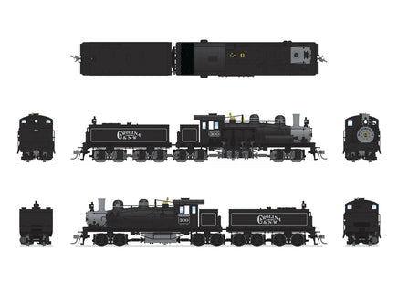 HO Broadway Ltd Class D 4-Truck Shay Carolina & Northwestern #300 Paragon4 Sound/DC/DCC Smoke 7821