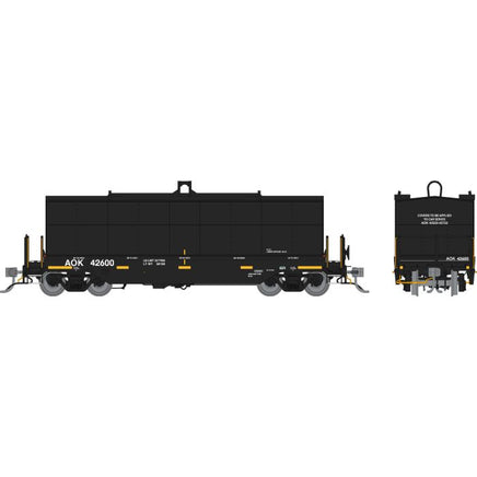 HO Rapido Greenbrier Coil Car: Arkansas & Oklahoma - Black: 6-Pack 168001