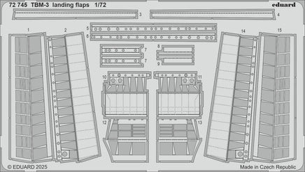 1/72 Eduard TBM-3 landing flaps Photo Etch 72745