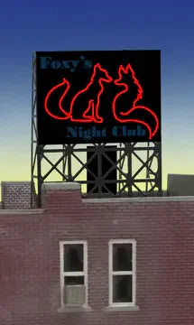 N/Z Miller Engineering Foxy's Night Club Billboard 339010 - MPM Hobbies