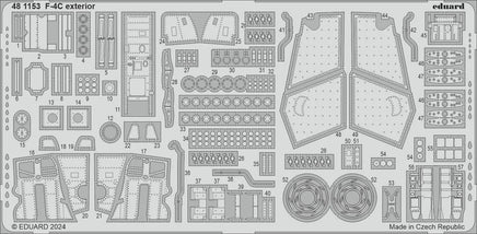 1/48 Eduard F-4C exterior Photo Etch set for HOBBY 2000 / ACADEMY 481153