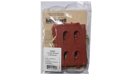 HO DPM Two-Story Arched 4-Window 30108