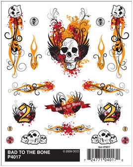 PineCar Bad To The Bone Decal 4017