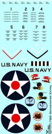 1/32 Gold Medal Decals - TBD-1 Devastator Trumpeter - Early Set Add-On A 3205D