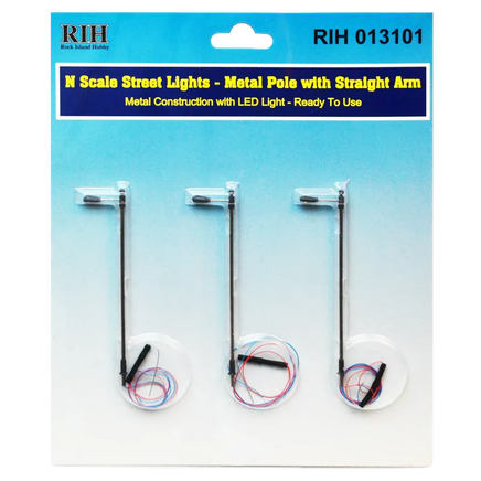 N Rock Island Metal Poles With Straight Arm 13101