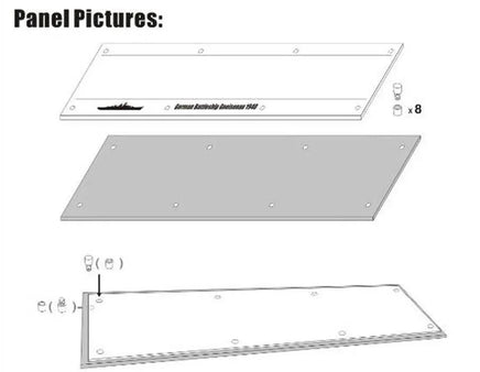 1/700 Flyhawk German Battleship Gneisenau 1940 Display Base (For Flyhawk FH1149) 710098