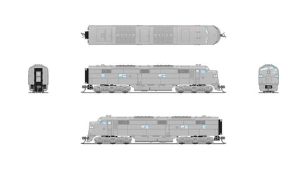 N Broadway Ltd EMD E7A Unpainted No-Sound/DCC-Ready 8802