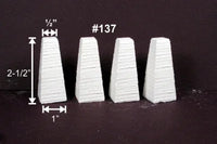 HO Monroe Pylon Bent Footings for Bridge Piers Board-Formed Concrete #137