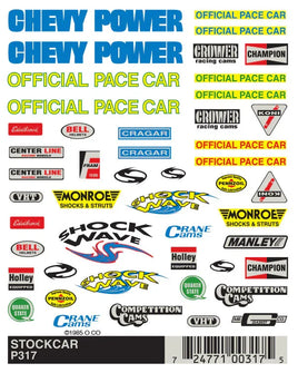 PineCar Stockcar Decal 317