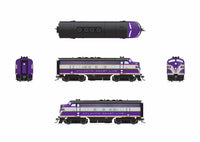 HO Broadway Ltd EMD F3A ACL 344 Purple & Silver Paragon4 Sound/DC/DCC 9652