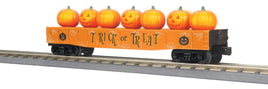 O MTH Halloween Gondola Car w/Flickering Lighted Jack-O-Lanterns (Orange) 30-72260