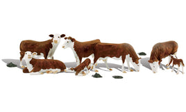 O Woodland Scenic Accents Hereford Cows A2767