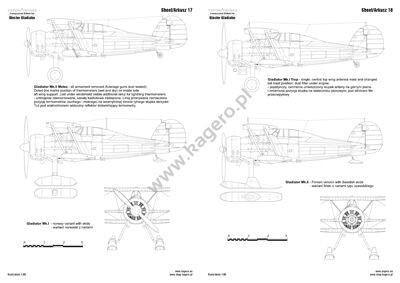 Kagero Publishing Gloster Gladiator Mk.I, I Trop, II, II Meteo, Sea Gladiator, J-8 Book 07094