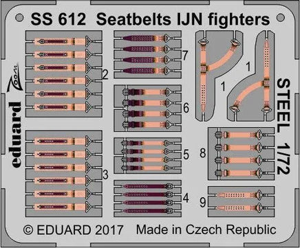 1/72 Eduard Seatbelts IJN fighters STEEL SS612